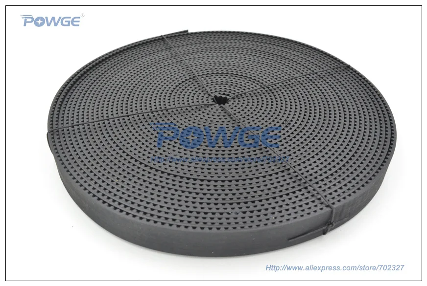 

POWGE HTD 3M timing belt width 20mm Length 10000mm Rubber Fiberglass 3M-20 open Synchronous belt HTD3M Belt pulley CNC 10Meters