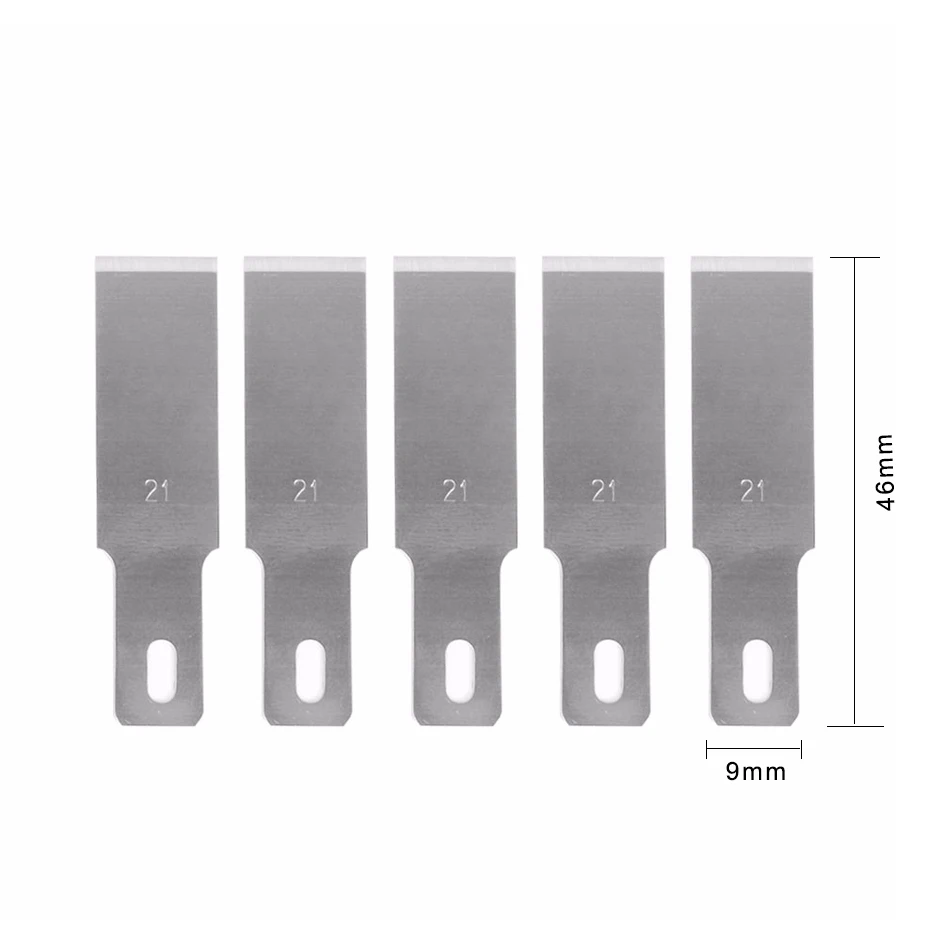 Прецизионный Режущий инструмент для резьбы по дереву 5 шт. 21 # гравировальный нож