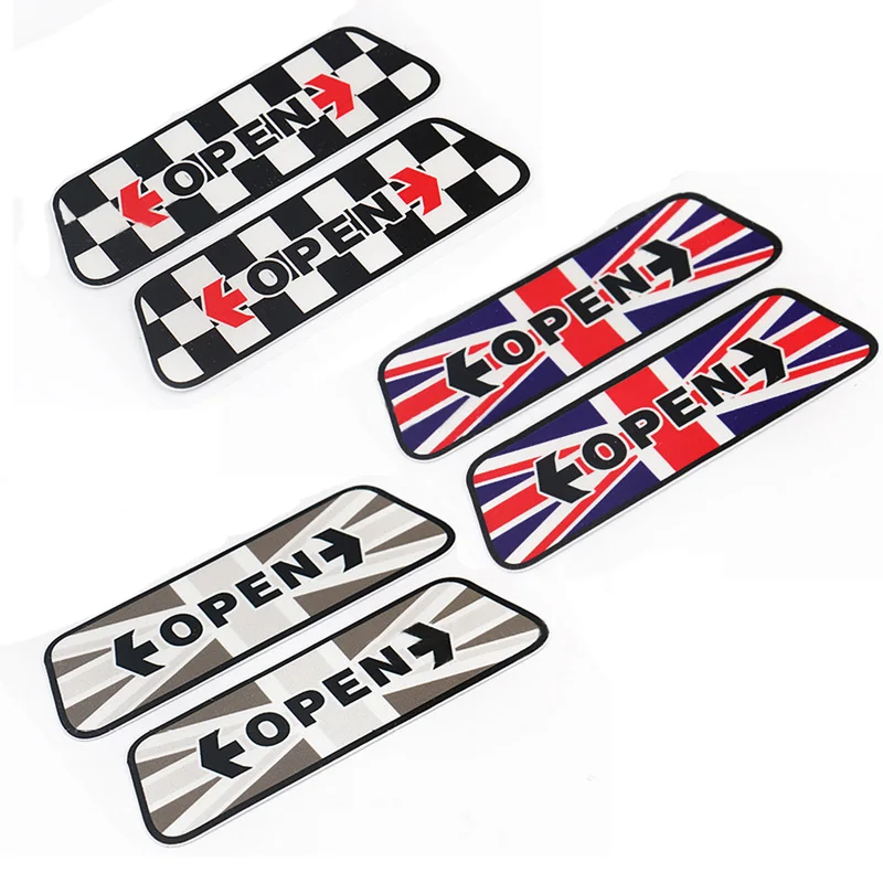 2 шт. отверстия автомобильной двери предупреждающие наклейки светоотражающие