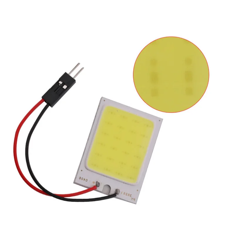 1 комплект светодиодный ксеноновый Белый T10 24SMD COB купольный светильник лампа