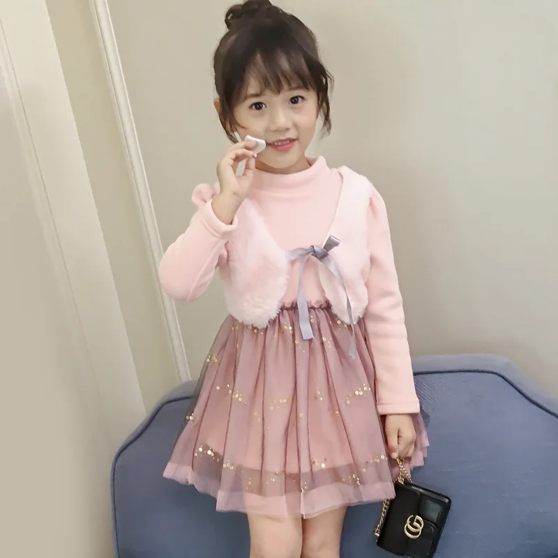 Baby Girl Dress 2021 New Autumn Spring Casual Cute Kids Long Sleeve Christmas Princess For Girls Clothes 2 3 4 5 6 7 Years | Детская