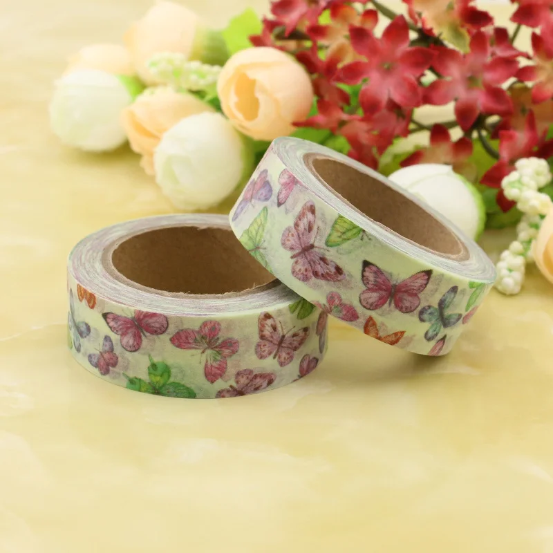B155 10 м DIY милый Kawaii Единорог васи лента милые животные, листья, футбол маскирующая лента для украшения дома Скрапбукинг дневник - Цвет: B155