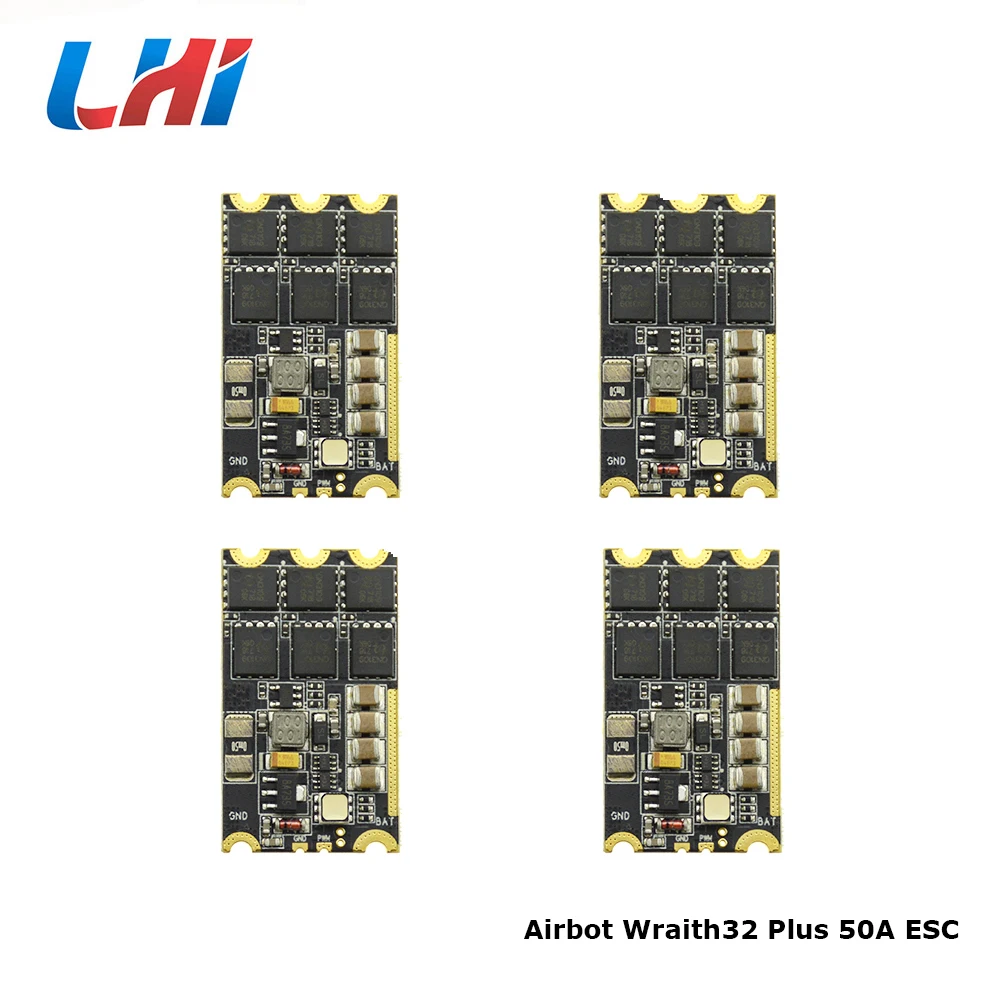 BLHeli_32 ESC для FPV RC drone Wraith32 Plus 32 bit оригинальный airbot 50A поддержка DSHOT1200 Встроенный