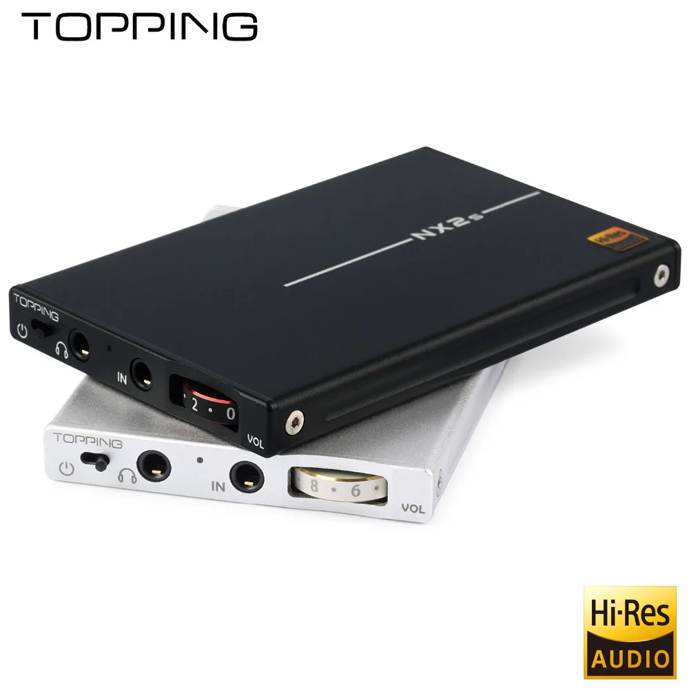 Topping NX2S ультра тонкий HIFI DAC портативный усилитель для наушников LMH6643+ OPA1652 9 мм ультра тонкий усилитель