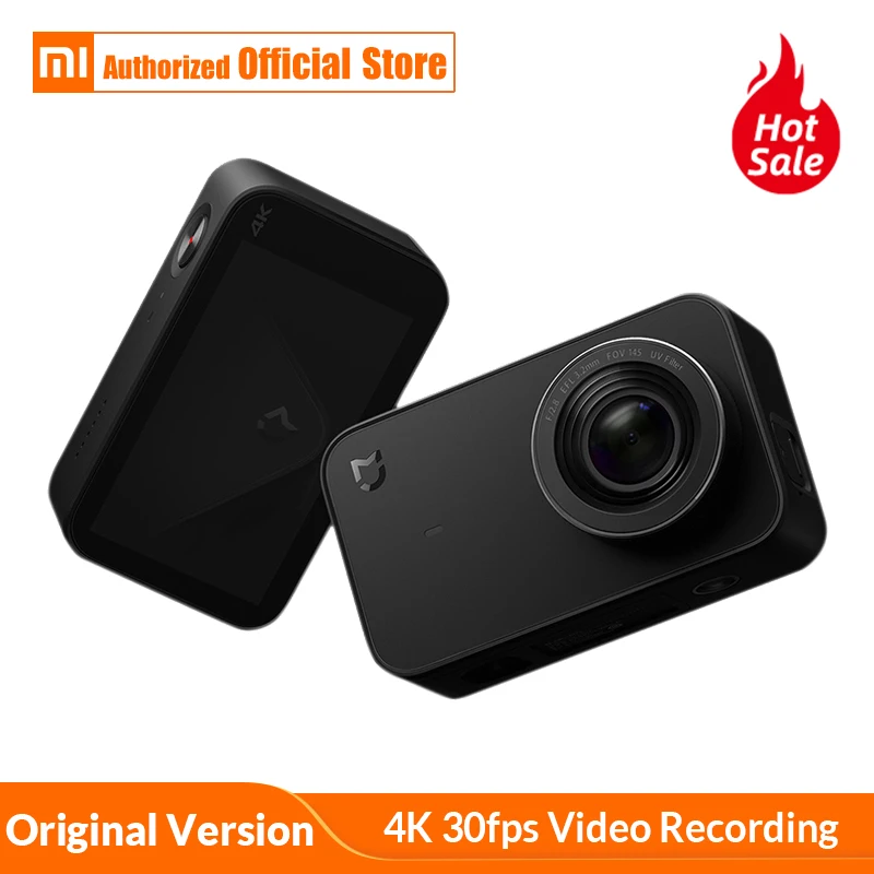 Xiaomi Mijia портативная экшн мини камера 2 4 дюймов экран 4K 30fps видео запись 145