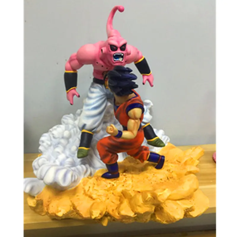 Dragon Ball Z DBZ Son Goku Majin Buu боевые сцены GK Смола Статуя Украшение Фигурка модель игрушки G2266