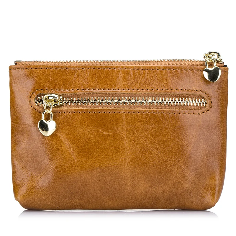 COMFORSKIN Multi-function European and American Key Wallet 2018 Guaranteed Premium Genuine Oil Waxing Leather Simple Coin Purse