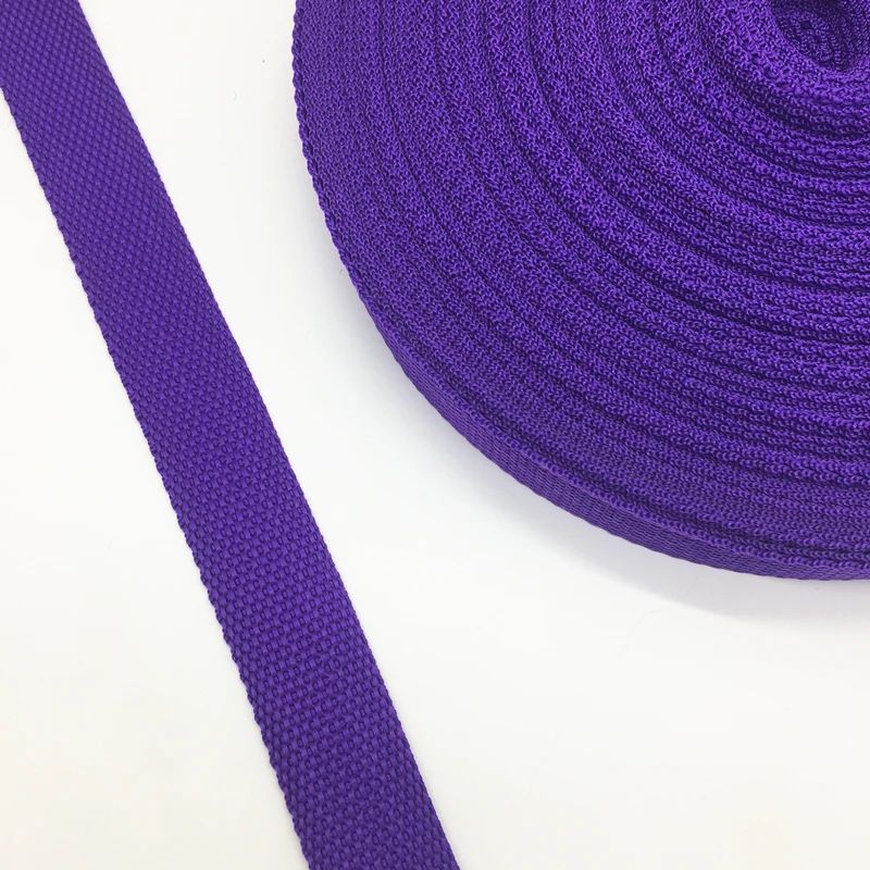 Purple 5 ярдов "(25 мм) ремень нейлоновая лямка для ранца, ремень для шитья, Аксессуары для ремней - Цвет: Purple