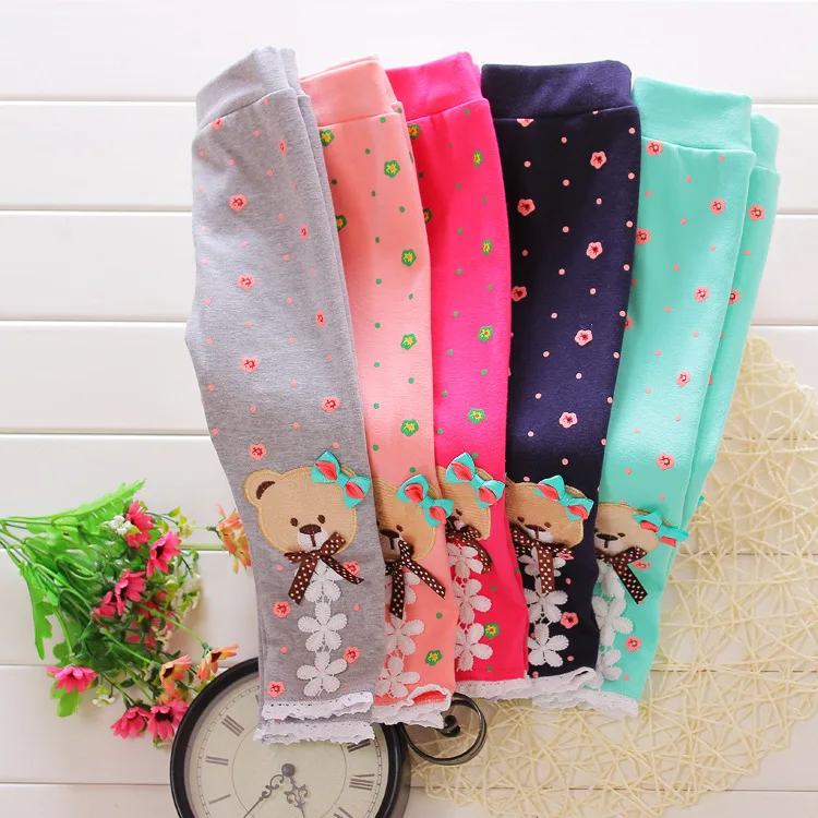 Брендовые Детские леггинсы ярких цветов для маленьких девочек оптовая продажа