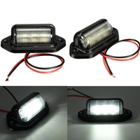 license plate lights truck trailer lamp truck bulbs 6led for boat motorcycle rv trailer 12v number plate light car accessories