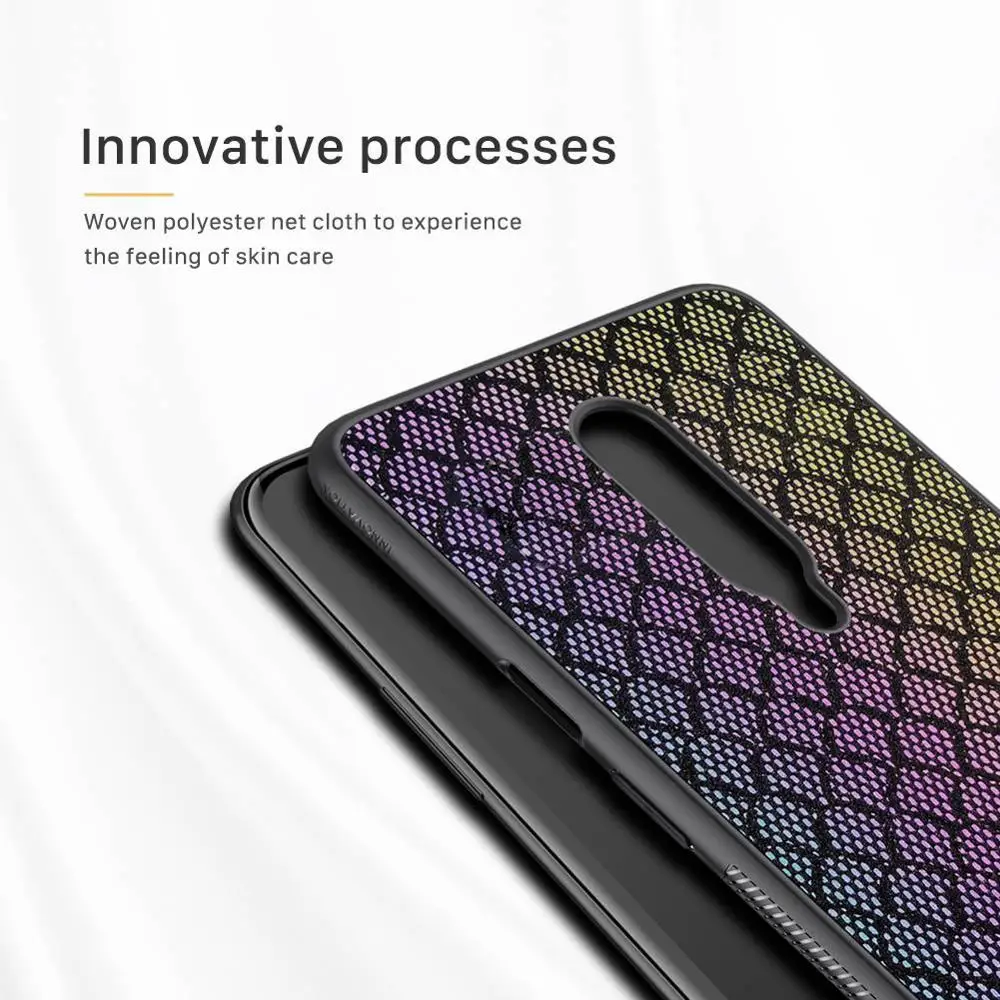 Чехол для Oneplus 7 Pro блестящий чехол 6 67 дюйма Nillkin twinkle Модный из искусственной кожи