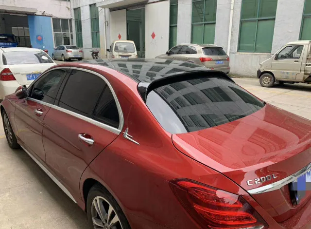 Для Benz W205 spiler C200L C260L спойлер на крыше ABS Материал заднее крыло автомобиля 4 двери