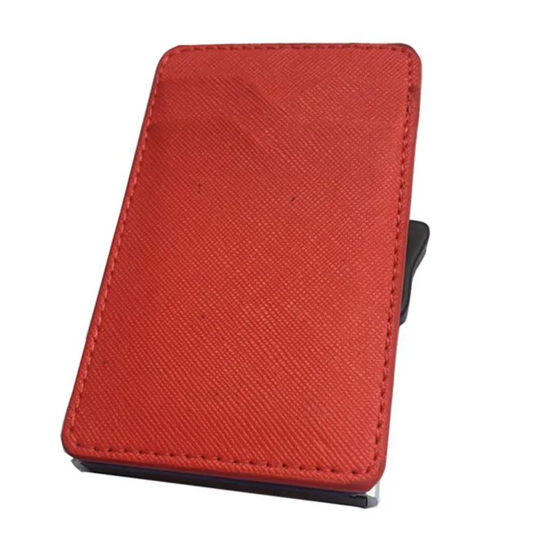 Bisi Goro 2019 new RFID side-push metal card holder anti-theft brush aluminium wallet creative credit bag protection | Багаж и сумки