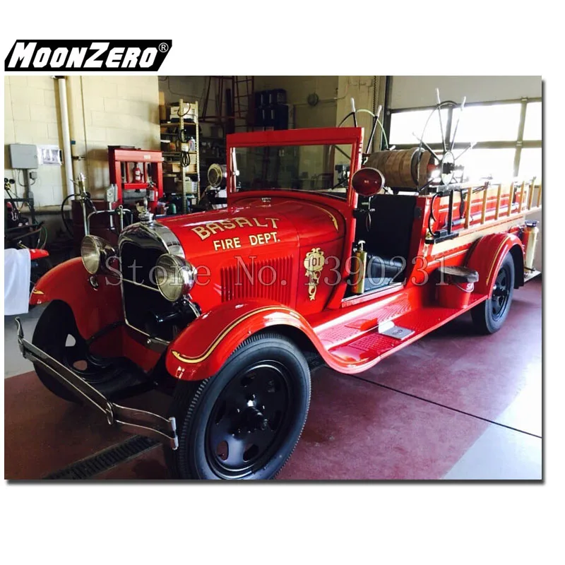 Diy Diamond Painting Fire Truck Picture 5D Embroidered Square/Round Mosaic Cross stitch Decoration WYZ181021A | Дом и сад