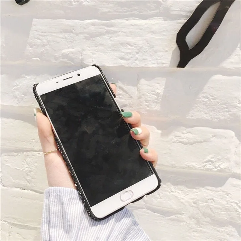 Back Covers For Iphonex Shining Sparkle Glitter Cases Ipone 6 6s Women Lady Girls' Bling Hard Case Iphone7 8 plus Capas | Мобильные