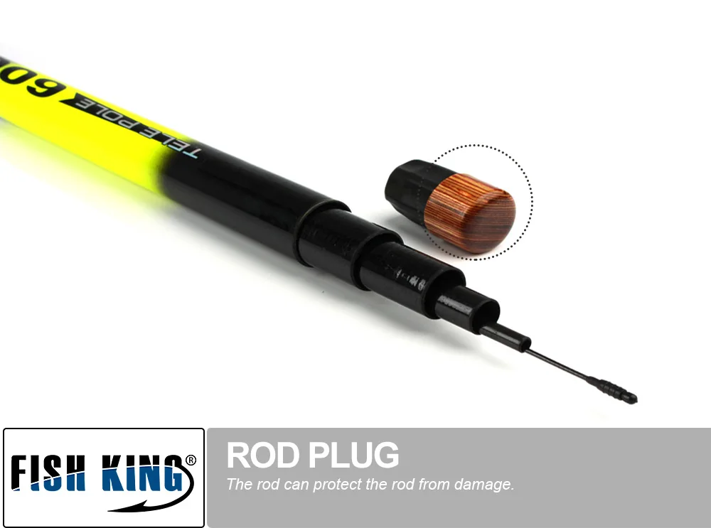 FISHKING 24T карбоновая удочка 5 m/6 m/7 m телескопическая c. W. 30 г Удочка углеродная Fis