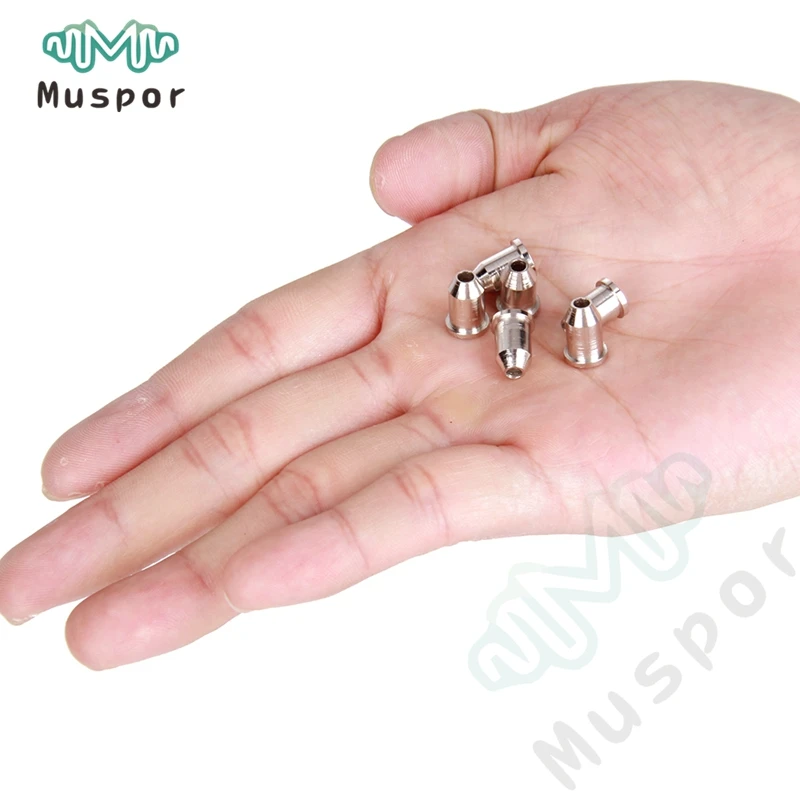 6 шт. хромированная для электрогитары струнные наконечники через корпус