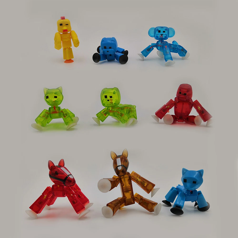 2 30 шт. робот игрушка Stikbot случайного цвета игрушки для животных куклы с присоской