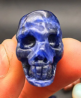 1 шт. Хрустальный резной череп естественного цвета. Скульптура рейки исцеляющий