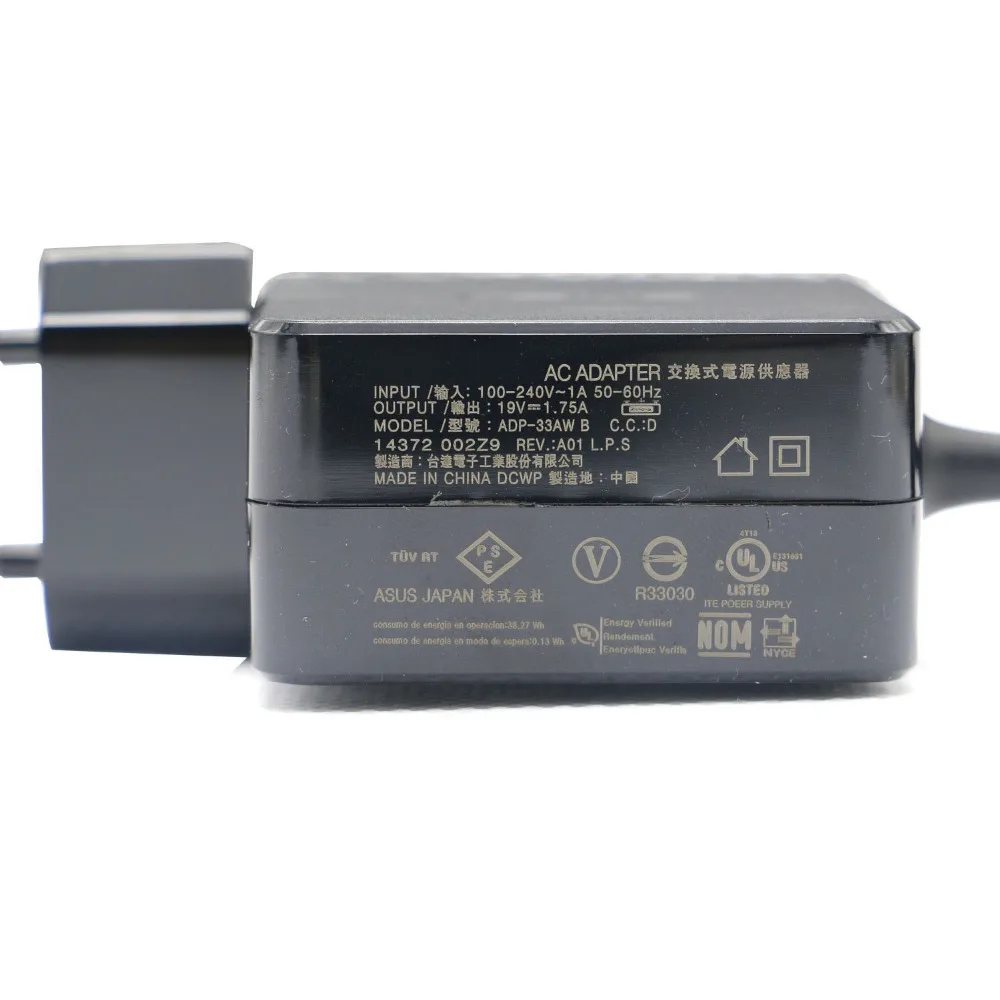 Оригинальный 19 в 1.75A 33 Вт micro usb ADP-33AW B ЕС адаптер переменного тока зарядное