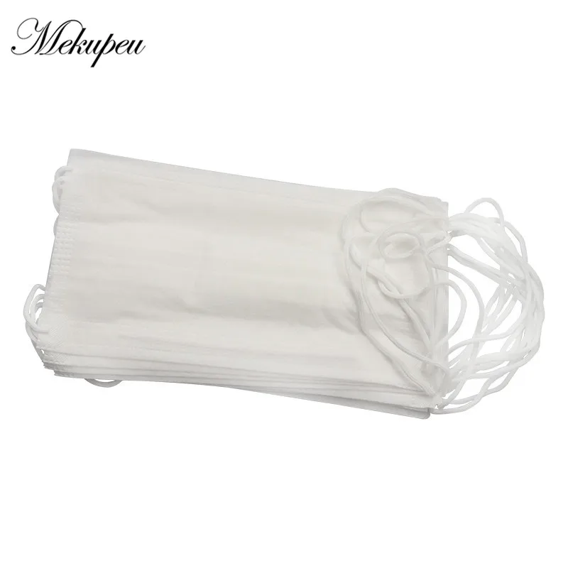 20pcs white 100 шт одноразовые колпачки s Анти пылезащитные колпачки s для спа красоты аксессуары Одноразовые эластичные колпачки для душа - Цвет: 20pcs white