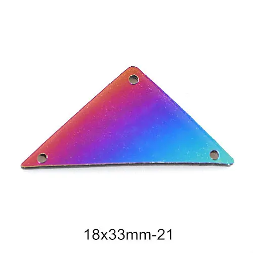 P21-18X33mm 20 шт радужные зеркальные пришитые Стразы неправильной формы акриловые зеркальные радужные хрустальные Каменные Стразы для шитья свадебного платья B3734 - Цвет: P21-18X33mm