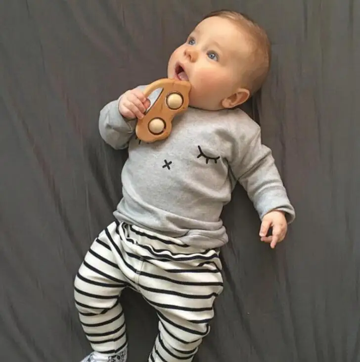 Новый комплект одежды для маленьких девочек 2 шт./компл. детская одежда хлопковая