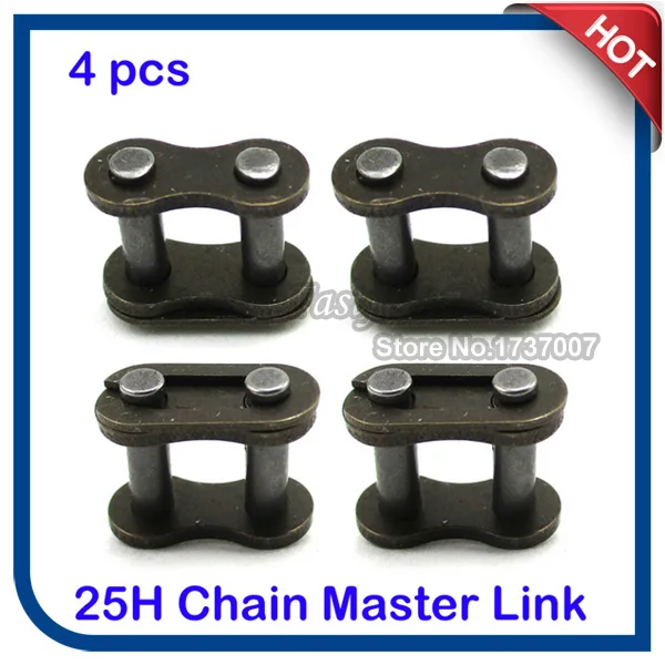 4 шт. упак. 25H цепь запасная Master Link для 33cc 43cc 47cc 49cc 2 тактный MiniMoto дети газ E скутер ATV
