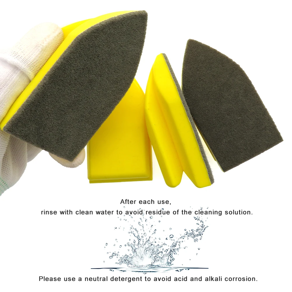 100x50 мм PU пенопластовая ручная прокладка для удаления пятен автомобиля нано