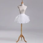 Белая винтажная многослойная плиссированная юбка-пачка для женщин и девочек, короткая балетная юбка-пачка