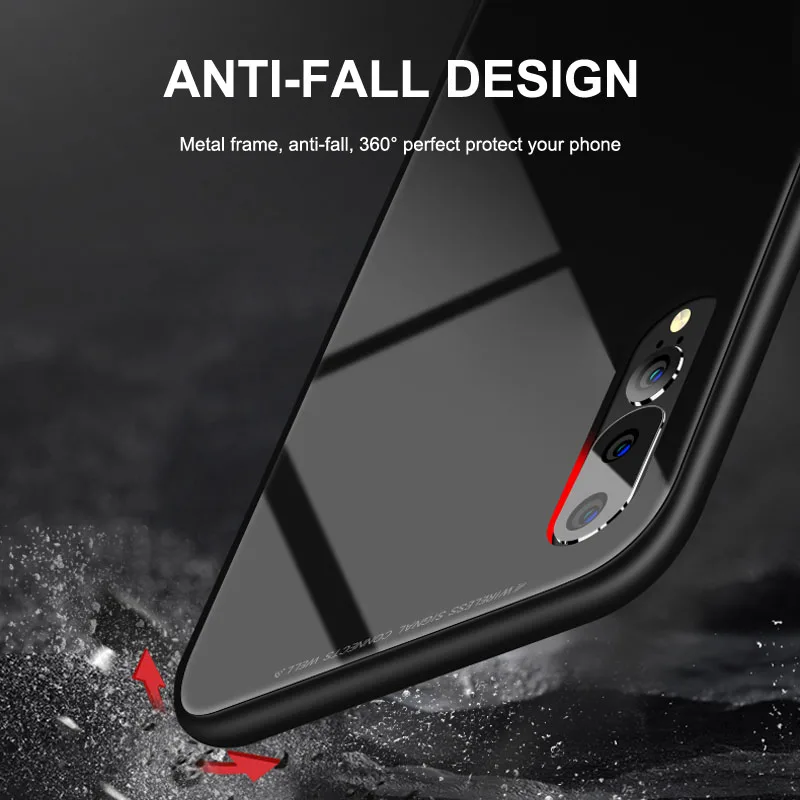 Case Huawei P20 Lite Magnetic Anti-knock Cover For Pro Aluminum Alloy Frame And Tempered Glass Back |