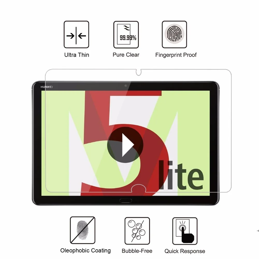 Для 10," huawei MediaPad M5 Lite 10-дюймовая шпилька закаленное Стекло Экран протектор