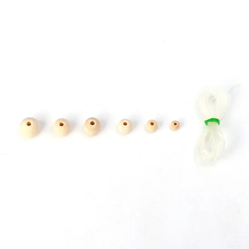 DoreenBeads деревянные бусины-разделители круглые натуральные Смешанные бусины