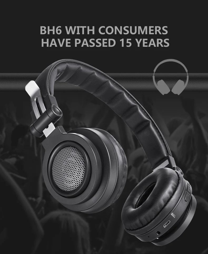 Tourya BH6 беспроводные наушники Bluetooth наушники металлические наушники по размеру ладони бас гарнитура с микрофоном для xiaomi Android Ios смартфон