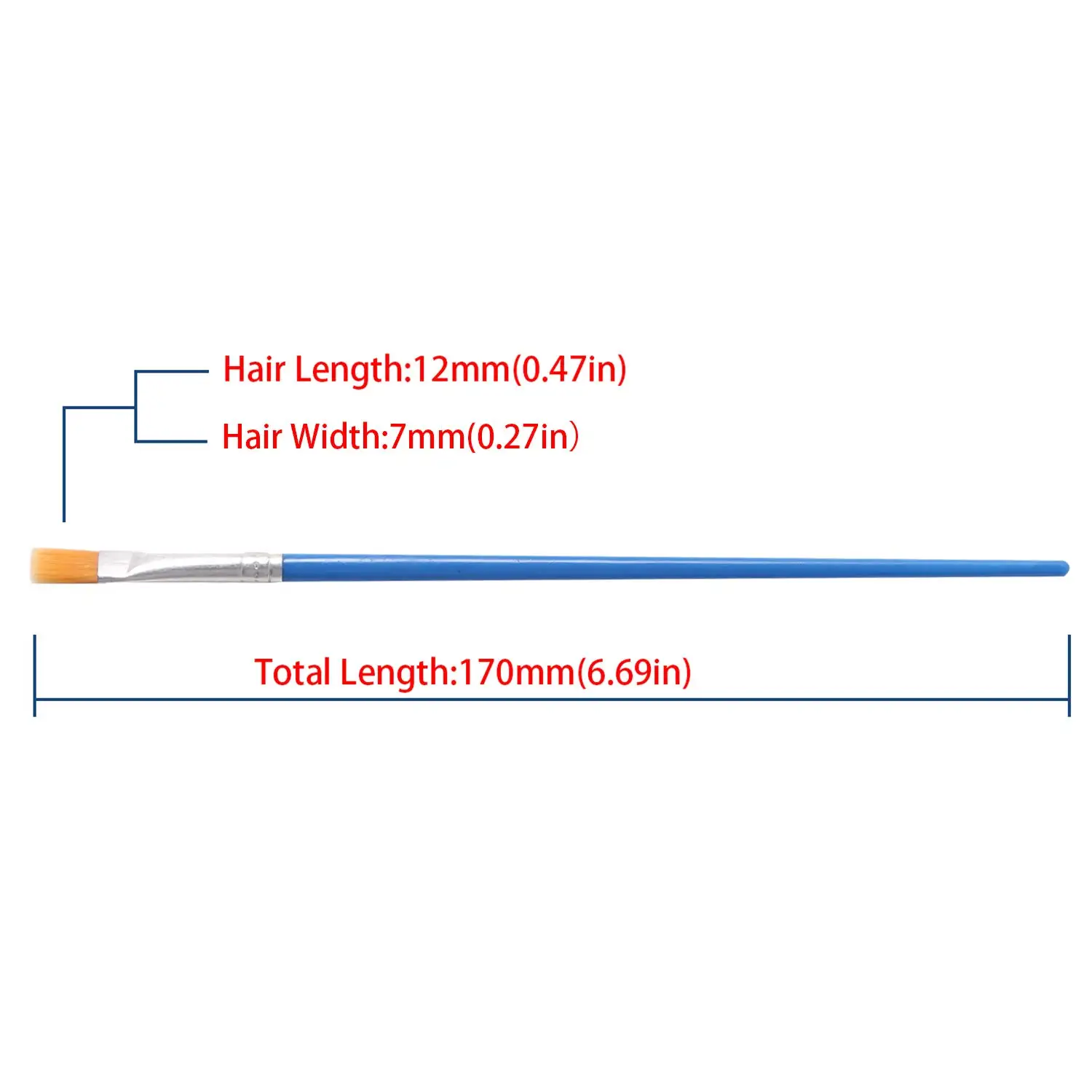 100 шт./компл. кисти для рисования акварелью и гуашью круглые заостренные кончики