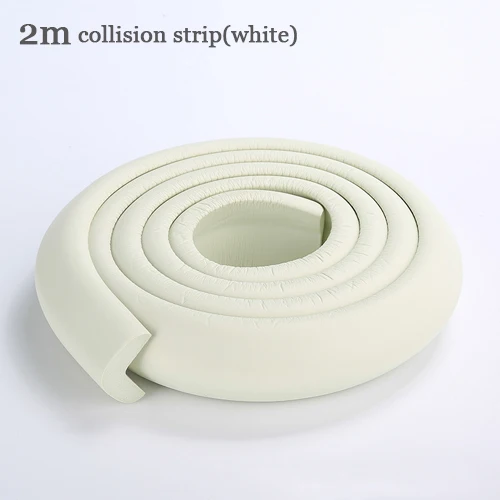 2meters white 2 м детская защитная накладка на углы анти-столкновения угол полосы безопасности ребенка рабочего стола угол протектор на край стола-10 - Цвет: 2meters white