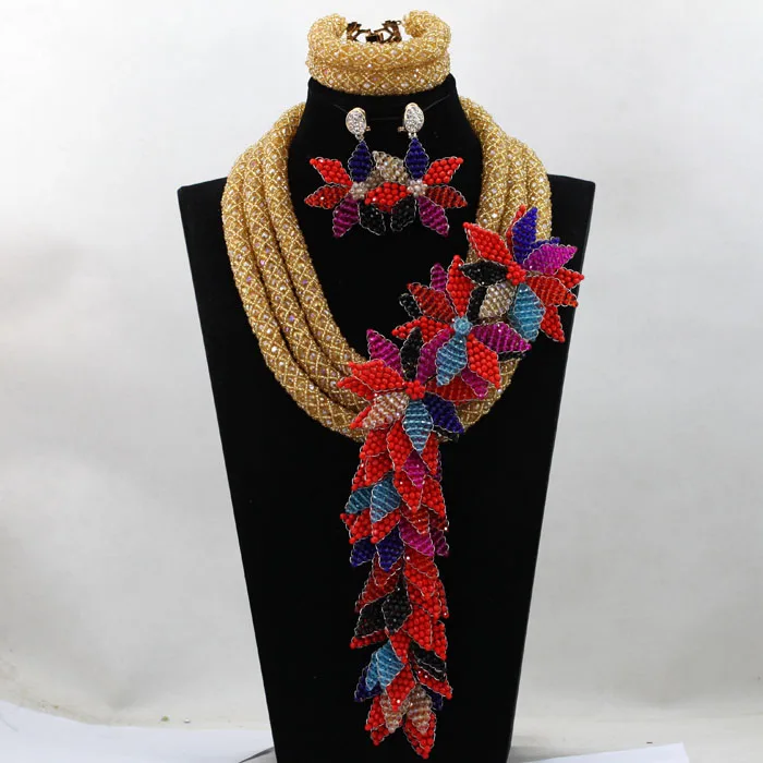 Изумительный армейский зеленый Свадебный нигерийский ювелирный набор