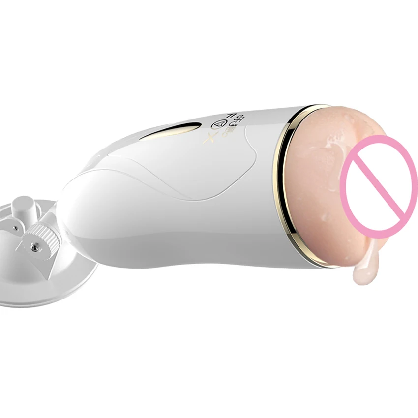 Вибрирующий мастурбатор для мужчин с сильной присоской развлечения без рук