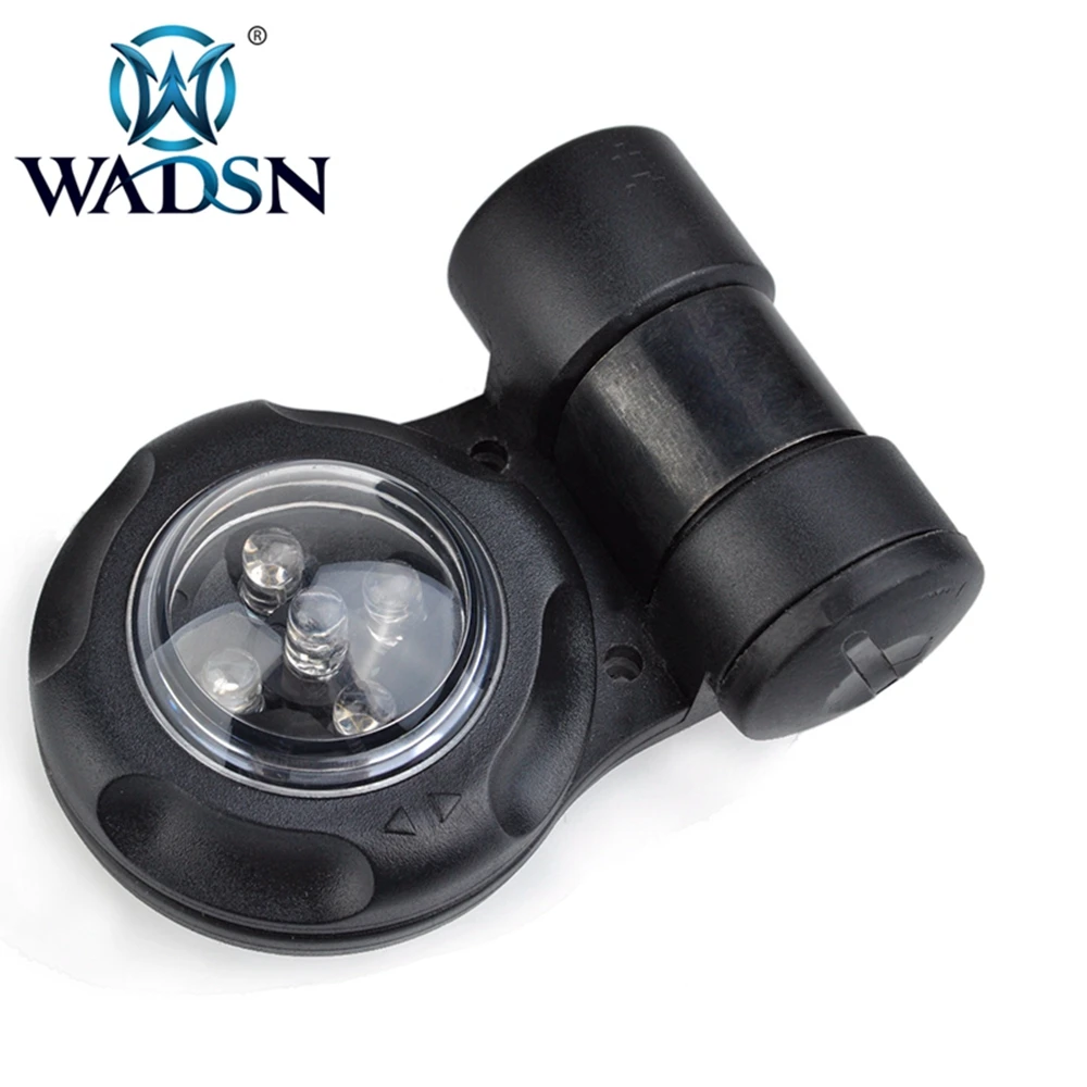 WADSN Signal Light VIP IR LED Safety Light Outdoor Survival Emergency Flasher Military Strobe Light Navy Seal Light WEX079 - Color: Black