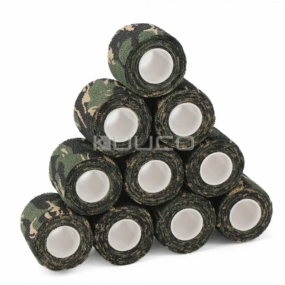 10 PCS/LOT Self-adhesive tape/DIY tools/Camo Bandage/Stealth Bandage/Waterproof tape for Gun/Knives/camera/Telescope/Bicycle etc |