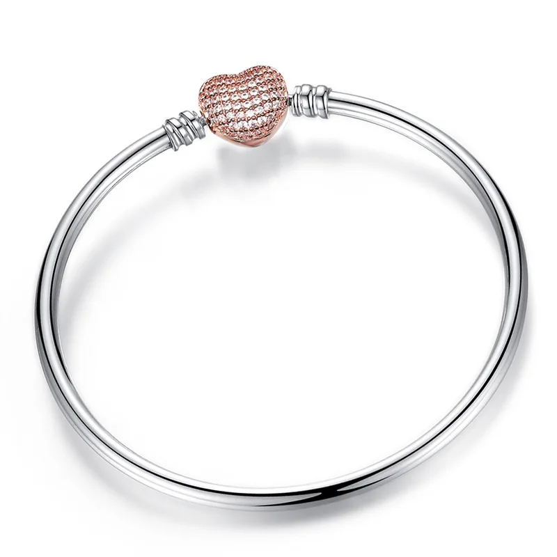 04G Базовая цепочка в виде змеи, pulsera, mary poppins, подходит для оригинала pandora, очаровательный браслет, бисер, сделай сам, браслет для женщин, модное ювелирное изделие, berloque - Окраска металла: 04G