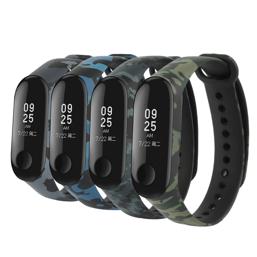 Светящийся цветной ремешок для Xiaomi Mi Band 3 браслета аксессуары браслет на