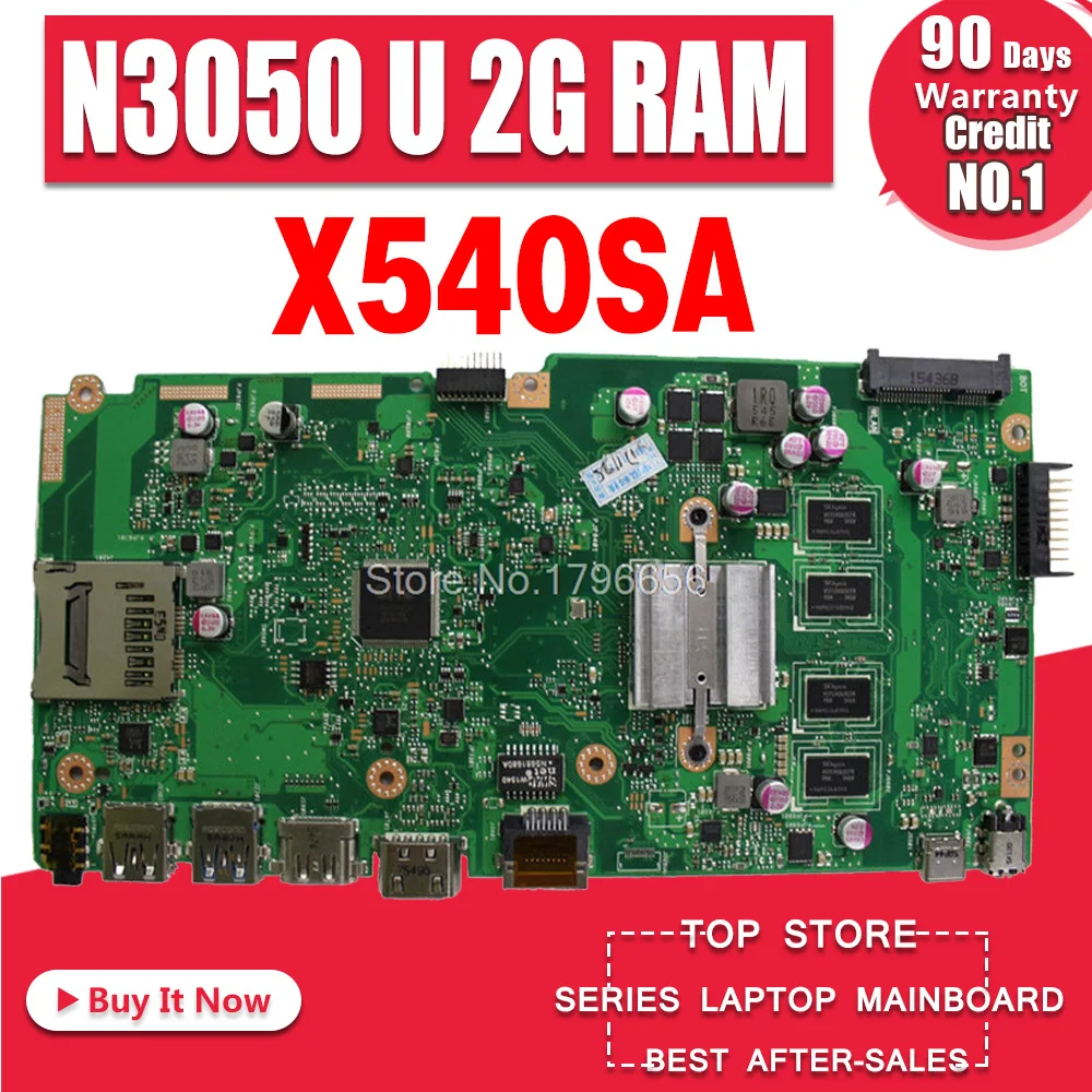 X540SA материнская плата для ноутбука ASUS VivoBook X540SA X540S X540 F540S тестовая оригинальная материнская плата 2 ГБ-RAM N3050 cpu