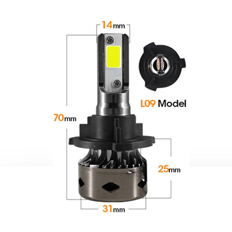 

CARLitek luces led h7 For Volkswagen Gran Lavida 12000LM 12V 6000K Mini Auto Headlamp Canbus Car Headlight with Special Socket