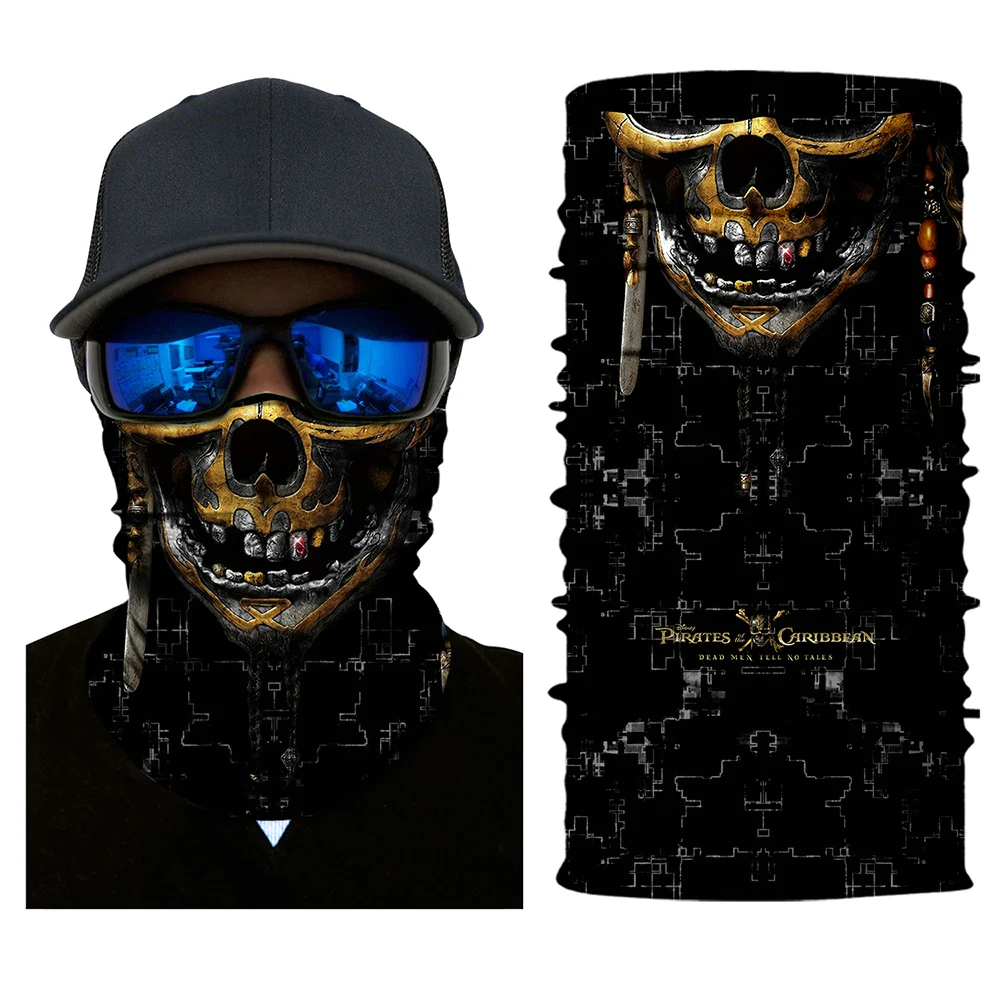 Cycling Face Moto Masks Balaclava Tactical Durag Full Protective Mask Unisex Cool Ghost Skull Mascara Motor masque | Автомобили и