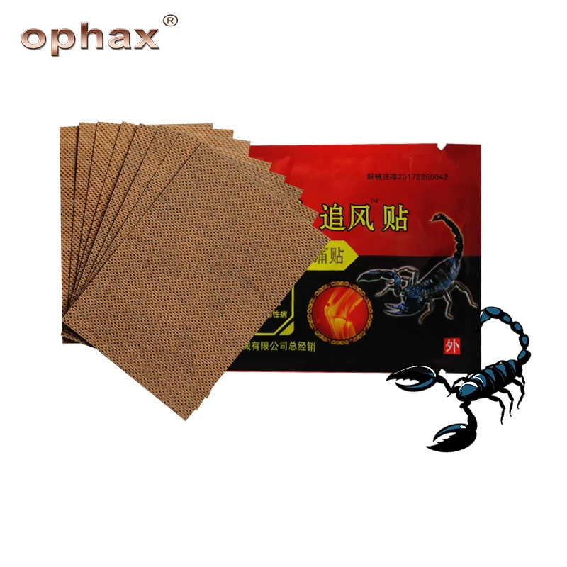 OPHAX 48 шт/6 пакетов, медицинские ортопедические пластыри, экстракт Яда скорпиона, болеутоляющий пластырь для суставов, мышечной шеи, спины, артрита