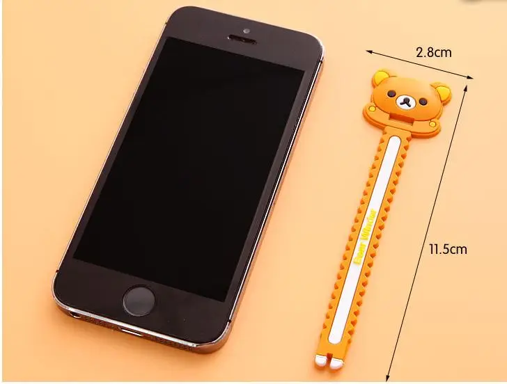Кот Rilakkuma пилообразный Стиль перфорированные моталки уха механизм хранения линии Multi Функция получить мешок клип