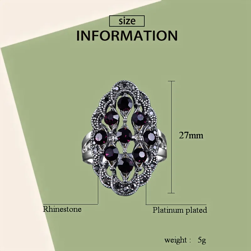Элегантное Винтажное кольцо Iutopian в стиле ретро для женщин антиаллергенное со