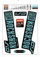 ROCKSHOX SID Передние наклейки на вилке горный велосипед MTB Велоспорт наклейка, подходит для 2" 27" 29" - Цвет: lake blue