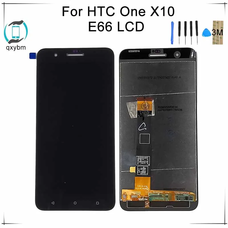 1920X1080 5,5 дюйма для HTC One x10 запчасти: сенсорный экран для ЖК-дисплея для HTC E66 ЖК-дисплей инструменты